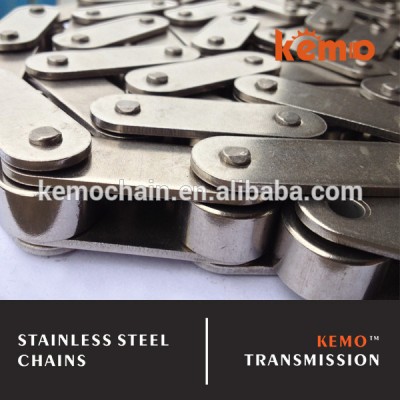 Double pitch stainless steel chain